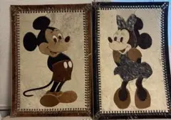 【レア】【海外購入品】ミッキー　ミニー　壁掛け　絵　インテリアのサムネイル