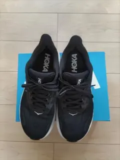 HOKA クリフトン10 ワイド ブラック　27センチ