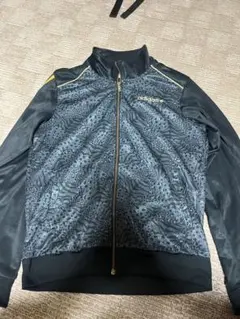 adidas 動物柄 ジャージ上下セット 黒/金のサムネイル