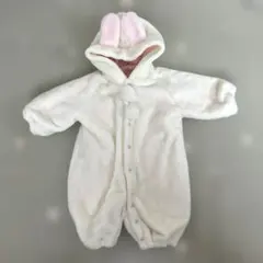 ウサギ耳付きフリース ベビーアウター