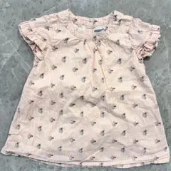 90cm babyGAP ワンピース ピンク 花柄 フリル