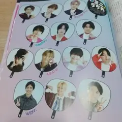 月刊TVガイド 2月号 ミニうちわ 切り抜き