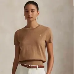 洗濯可　Ralph Lauren 半袖 ニット　コットンブレンド　QRのサムネイル
