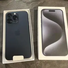 美品　iPhone15promax 512GB ブルー