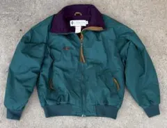 90s Columbia ナイロンジャケット 台湾製 パープル裏地 グリーン