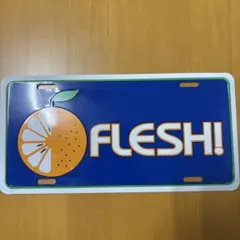 FLESH! オレンジロゴ ライセンスプレートのサムネイル