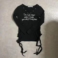 NOTKNOWING 長袖カットソー ブラック