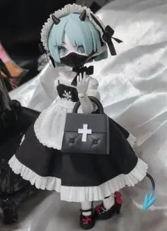 悪魔角　メイド服 1/8 1/12 ドール服　アウトフィットCooze BJD用