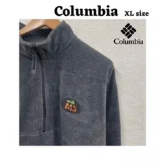 Colombia ハーフジップフリース X L チャコールグレー