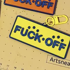 FUCK•OFF キーホルダー　黄色