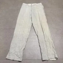Armani collezioni スラックス　パンツ　リネン　ベージュ