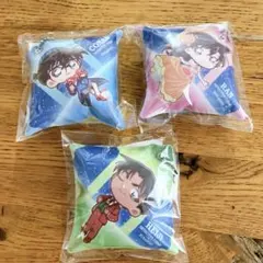 名探偵コナン くら寿司 クッションチャーム 3点セット　蘭　服部平次