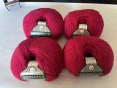 Puppy NEW4PLY 477番色 ピンク 毛糸 4玉セット