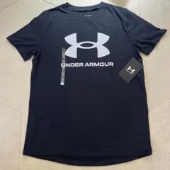 【新品】UNDER ARMOUR Tシャツ ブラック YLGのサムネイル