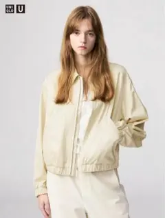 【試着のみ】ジップアップショートブルゾン　S ユニクロユー