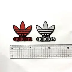新品 ❷点 adidas 刺繍ワッペン アイロン パッチ トレフォイルロゴ