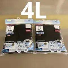 【新品未開封】しまむら ファイバードライ レディース　2枚セット　ブラック4L
