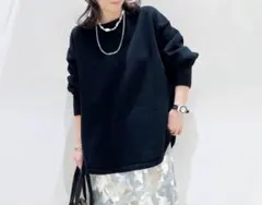 グローバルワーク 毛玉になりにくいドルマン ブラック レギュラー