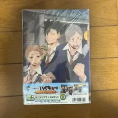 【未開封】【ハイキュー!!】ミニクリアファイルセット 2枚入り　ステッカー付き