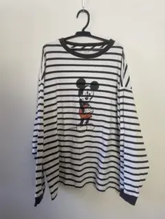 フリークスストア　ミッキー　ボーダー　カットソー　ロンT Tシャツ