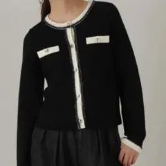 PROPORTION ツイードニットジャケット