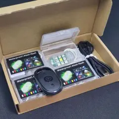 9連SMD RGB爆光ストロボライト リモコン付 振動感応 7色点灯 防水