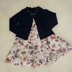 タルティーヌショコラ　フォーマルワンピース　花柄　100cm