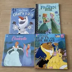 英語絵本　アナと雪の女王、シンデレラ、美女と野獣