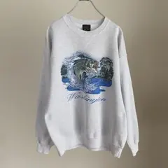 スウェット バス柄