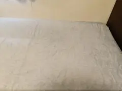 [ダブルサイズ]暖かなボアボックスシーツ　ライトブルー