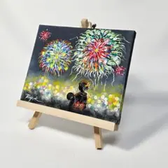 夏の想い出　アクリル画　F0サイズ（14×18cm）　原画