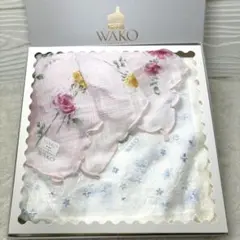 WAKO ワコー　ハンカチ　2枚セット　綿　レース