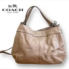 送料無料 COACH コーチ 2way ショルダー バッグ レザー レディース