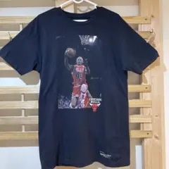 デニス・ロッドマン Tシャツ シカゴブルズ NBA ブラックミッチェルアンドネス
