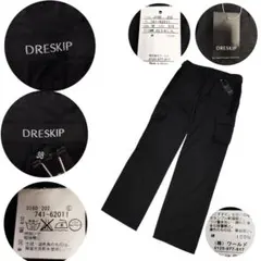 DRESKIP ブラックカーゴパンツ 38