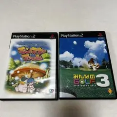 (PS2ソフト)みんなのGOLF3 & モンスターファーム 2本セット