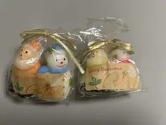 クリスマス⭐︎ サンタと雪だるまのキャンドル（女優・杏さんサイン入り！）×2セット
