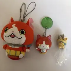 妖怪ウォッチジバニャン ぬいぐるみキーホルダー 、コマじろうキーホルダーセットのサムネイル