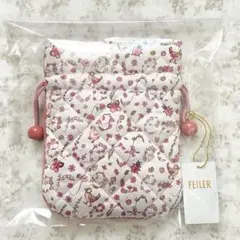 ハイジ・フェイラー・ガーデン　巾着　ピンク　マルチポーチ