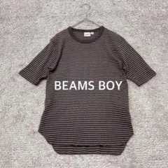 【BEAMS BOY】HEALTHKNIT ナローボーダーワールーネックTシャツのサムネイル