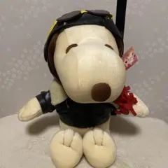 SNOOPY スヌーピー　パイロット　ぬいぐるみ　帽子　犬　ビーグル