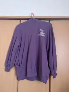 パープル フード付き パーカー