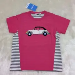 新品　♡ファミリア　familiar♡　車　Tシャツ　110　ピンク
