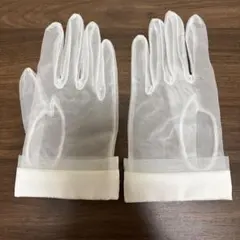 ウェディング　ショートグローブ　クリスタル