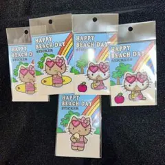激カワ！日焼けキティ ステッカー5枚セット☆