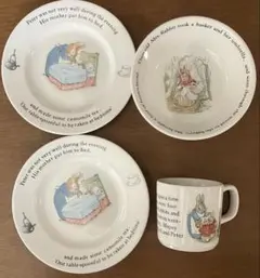 【Wedgwood】ピーターラビット　お皿2枚　ボウル　マグカップ