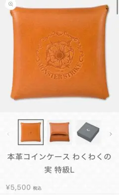 モンスト　本革コインケース わくわくの実 特級L 中古