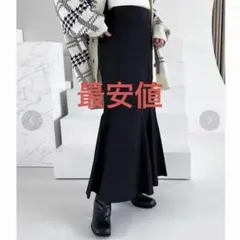 Heather ヘザー マーメイドスカート 黒