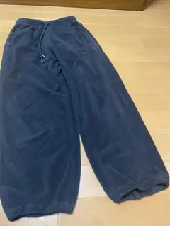 黒 フリース ジョガーパンツ サイドポケット付き