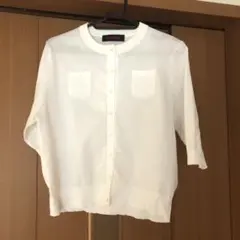 CABaN ファインポリエステル ハーフスリーブポケットカーディガン